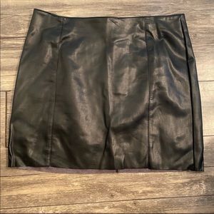 {H&M} Faux Leather Mini Skirt H&M